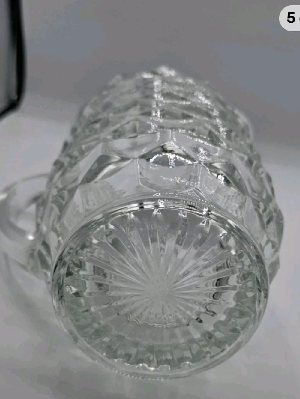 FOSTORIA AMERICAN CUBIST WHITEHALL COLONY GLASS 8.5